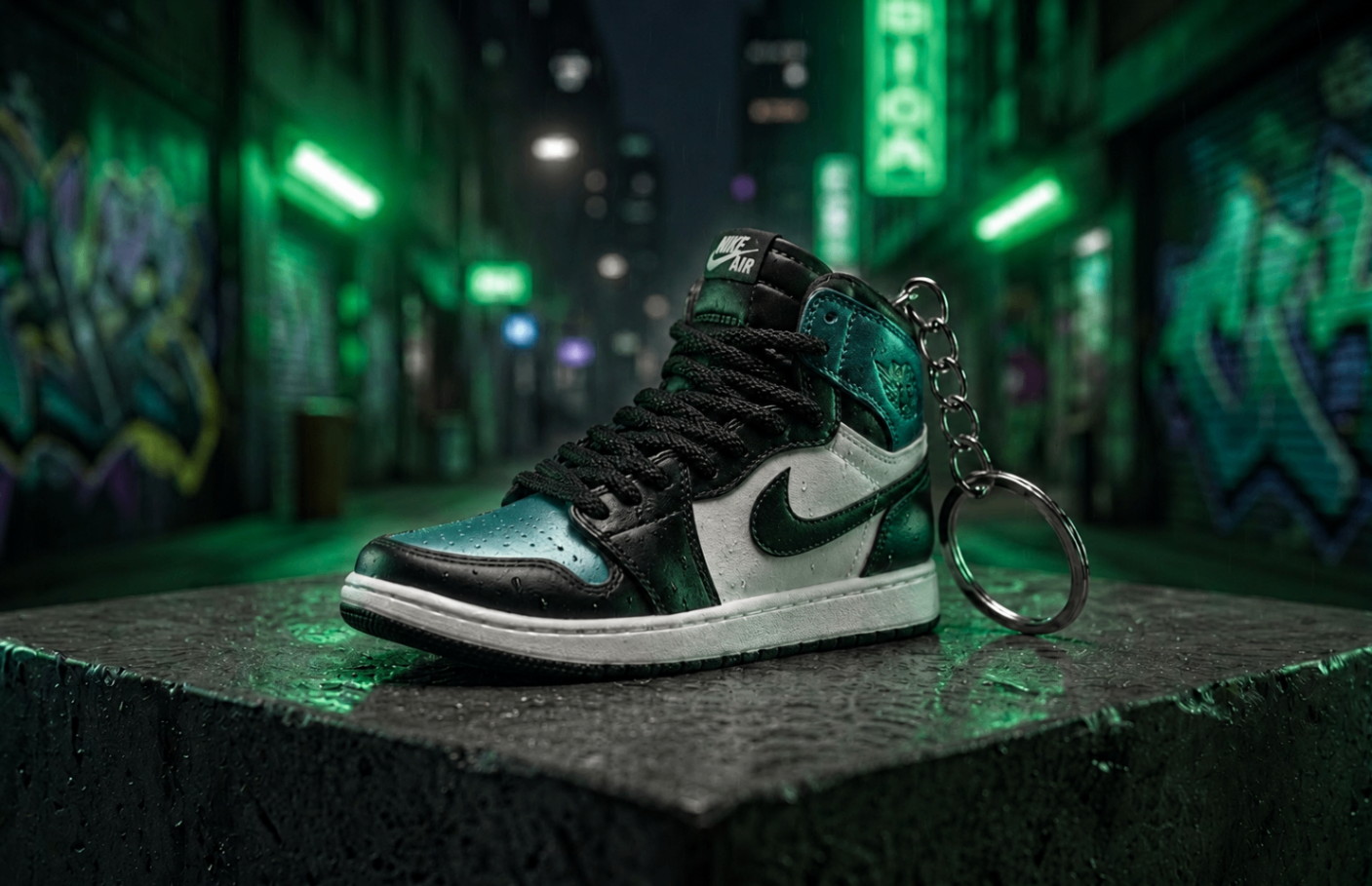 All-Star Chameleon mini sneakers keychain — Air Jordan 1 charm in solid metal by Bakost